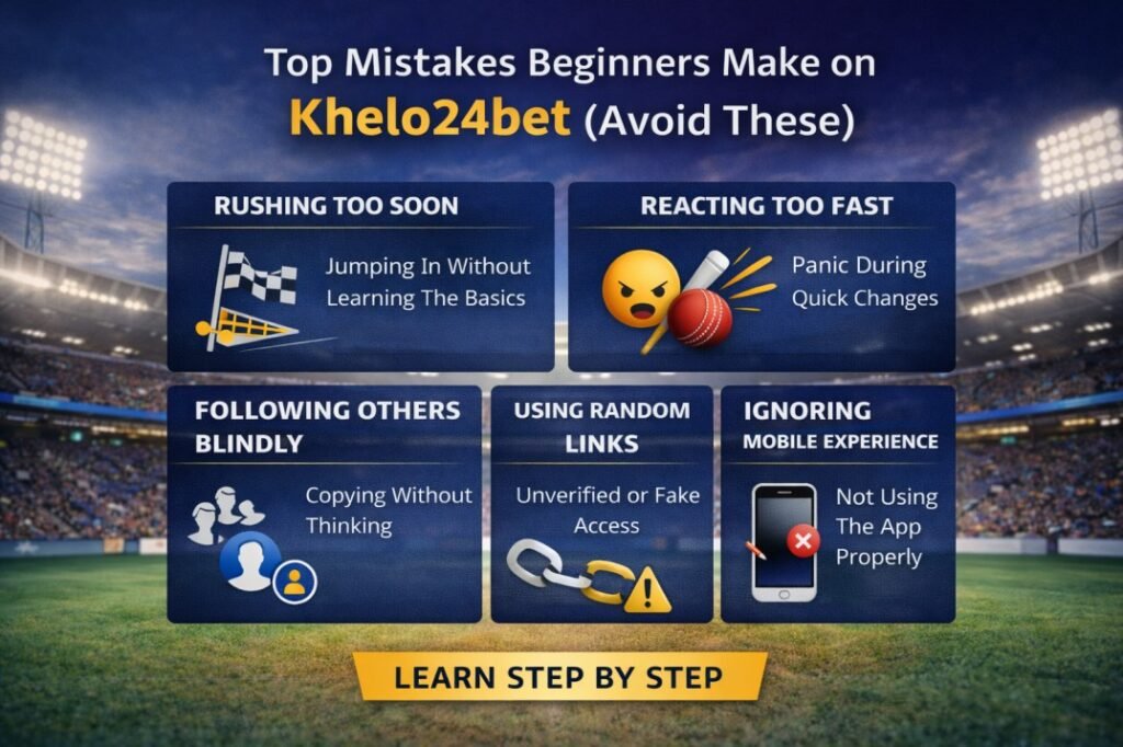 Top Mistakes Beginners Make on Khelo24 bet (Avoid These)