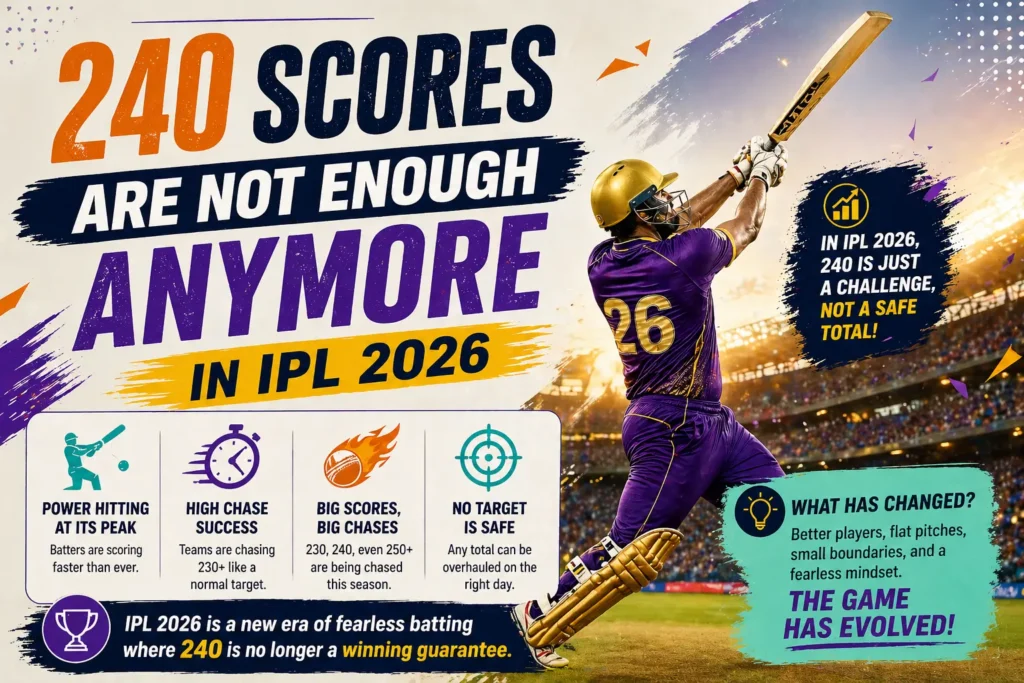 240 Scores Are Not Enough Anymore in IPL 2026