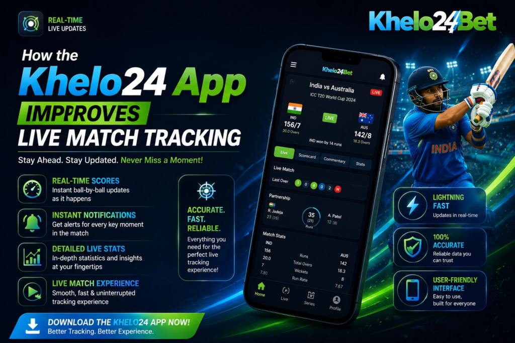 How the Khelo24 App Improves Live Match Tracking
