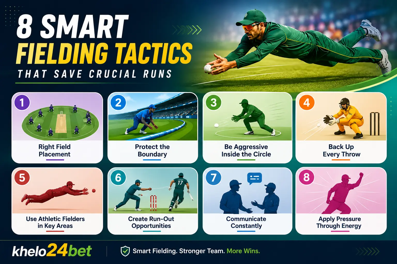 8 Smart Fielding Tactics That Save Crucial Runs