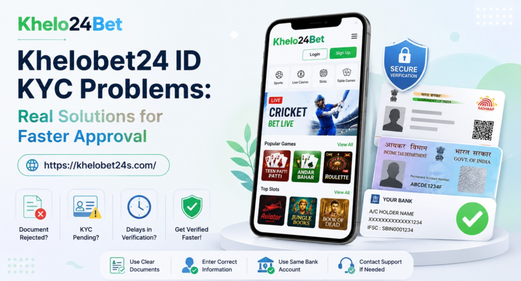 Khelobet24 ID KYC Problems