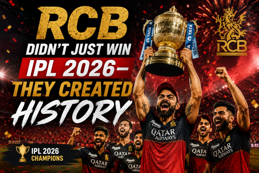 RCB Didn't Just Win IPL 2026-They Created History